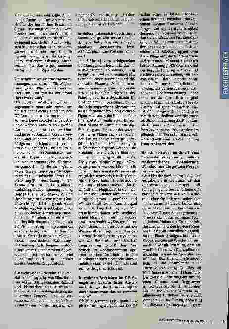 Vorschauseite 2: Der Schlüssel zum erfolgreichen OP-Management