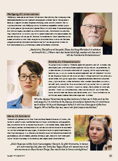 Vorschauseite 4: #IchHatteCorona – Betroffene berichten