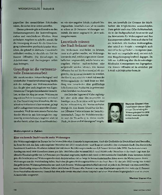 Vorschauseite 3: So will Bonn die Wohnungslosigkeit überwinden.