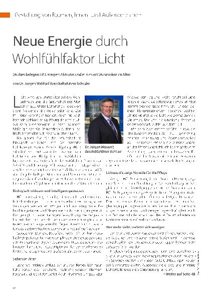 Vorschauseite 1: Neue Energie durch Wohlfühlfaktor Licht