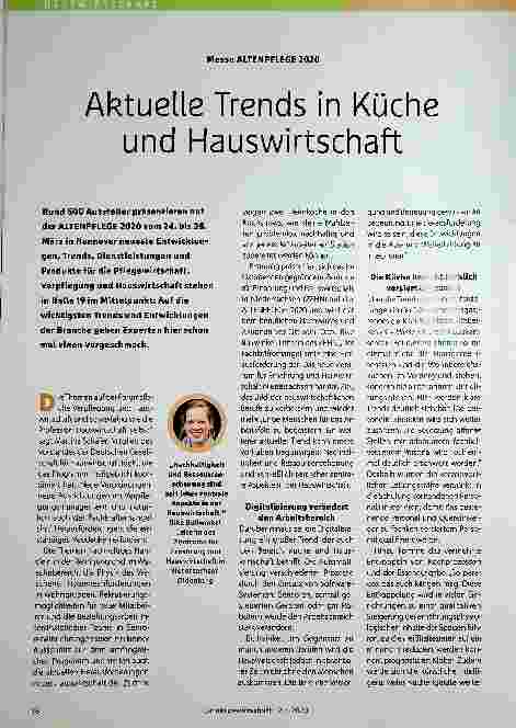 Vorschauseite 1: Aktuelle Trends in Küche und Hauswirtschaft