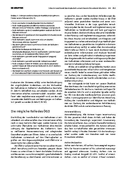 Vorschauseite 4: Übertragbarkeit von kommunalen Präventionsmaßnahmen