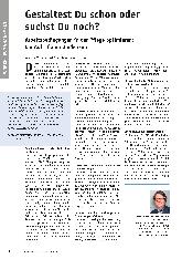 Vorschauseite 1: Gestaltest du schon oder suchst du noch? Arbeitsbedingungen in der Pflege optimieren: Ein Aufruf zum Umdenken.