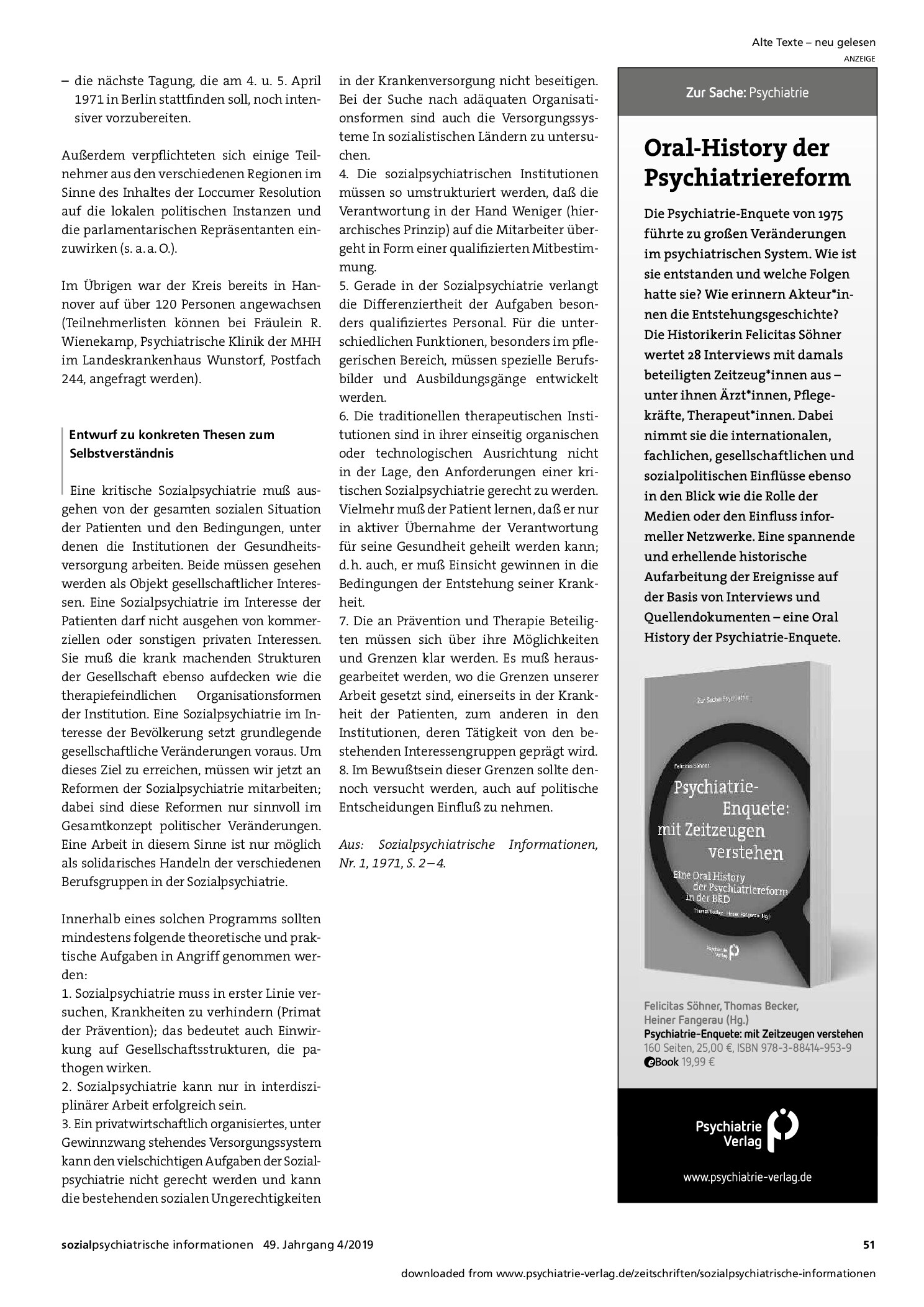 Vorschauseite 2: Entstehung des »Mannheimer Kreises«