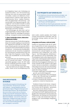 Vorschauseite 3: Zukunft gestalten: Pflege neu denken