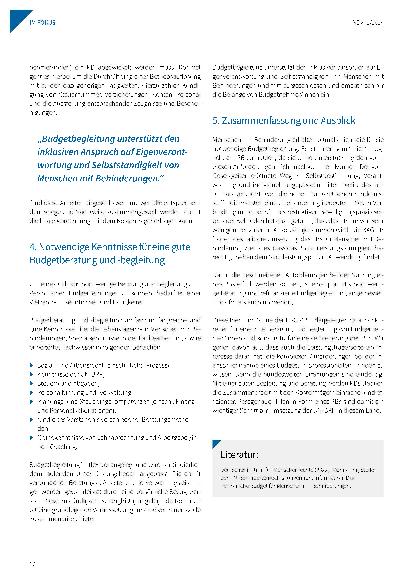 Vorschauseite 4: Qualitätsstandards in der Beratung zum Persönlichen Budget
