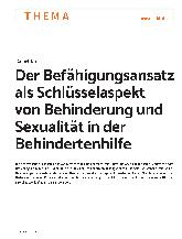 Vorschauseite 2: Der Befähigungsansatz als Schlüsselaspekt von Behinderung und Sexualität in der Behindertenhilfe