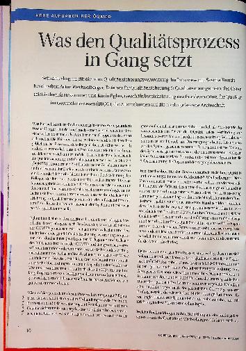 Vorschauseite 1: Was den Qualitätsprozess in Gang setzt