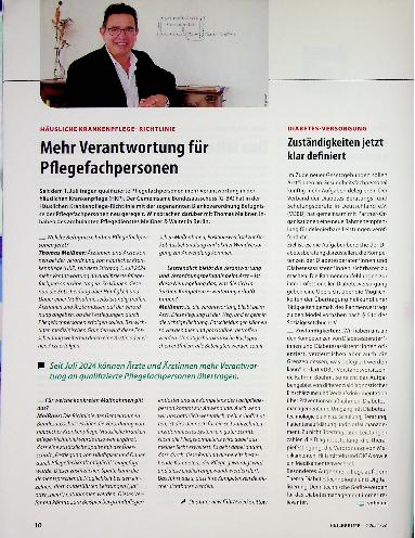 Vorschauseite 1: Mehr Verantwortung für Pflegefachpersonen