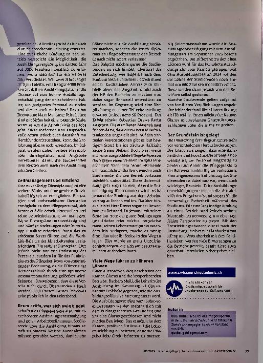 Vorschauseite 2: Der Ausbildungslohn ist eine von mehreren Säulen.