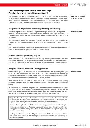 Vorschauseite 2: Beraterbrief Pflege Heft 5-2026