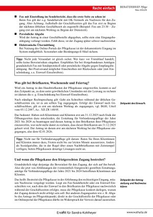 Vorschauseite 4: Beraterbrief Pflege Heft 5-2026