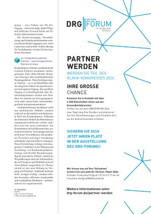 Vorschauseite 4: Ambulantisierung und Bauen Vom Bett zum Behandlungsplatz