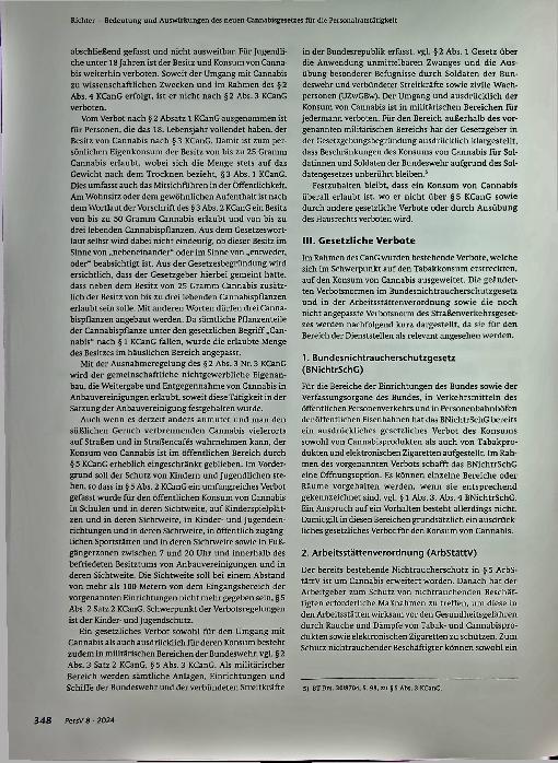Vorschauseite 2: Bedeutung und Auswirkungen des neuen Cannabisgesetzes für die Personalratstätigkeit