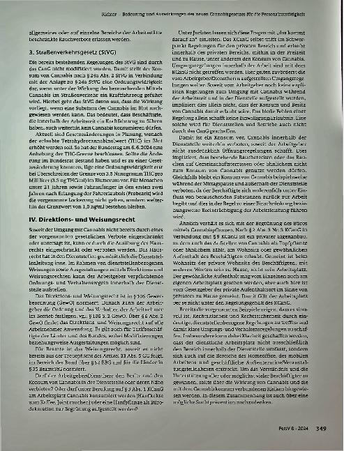 Vorschauseite 3: Bedeutung und Auswirkungen des neuen Cannabisgesetzes für die Personalratstätigkeit