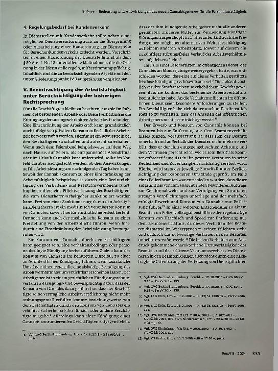 Vorschauseite 5: Bedeutung und Auswirkungen des neuen Cannabisgesetzes für die Personalratstätigkeit