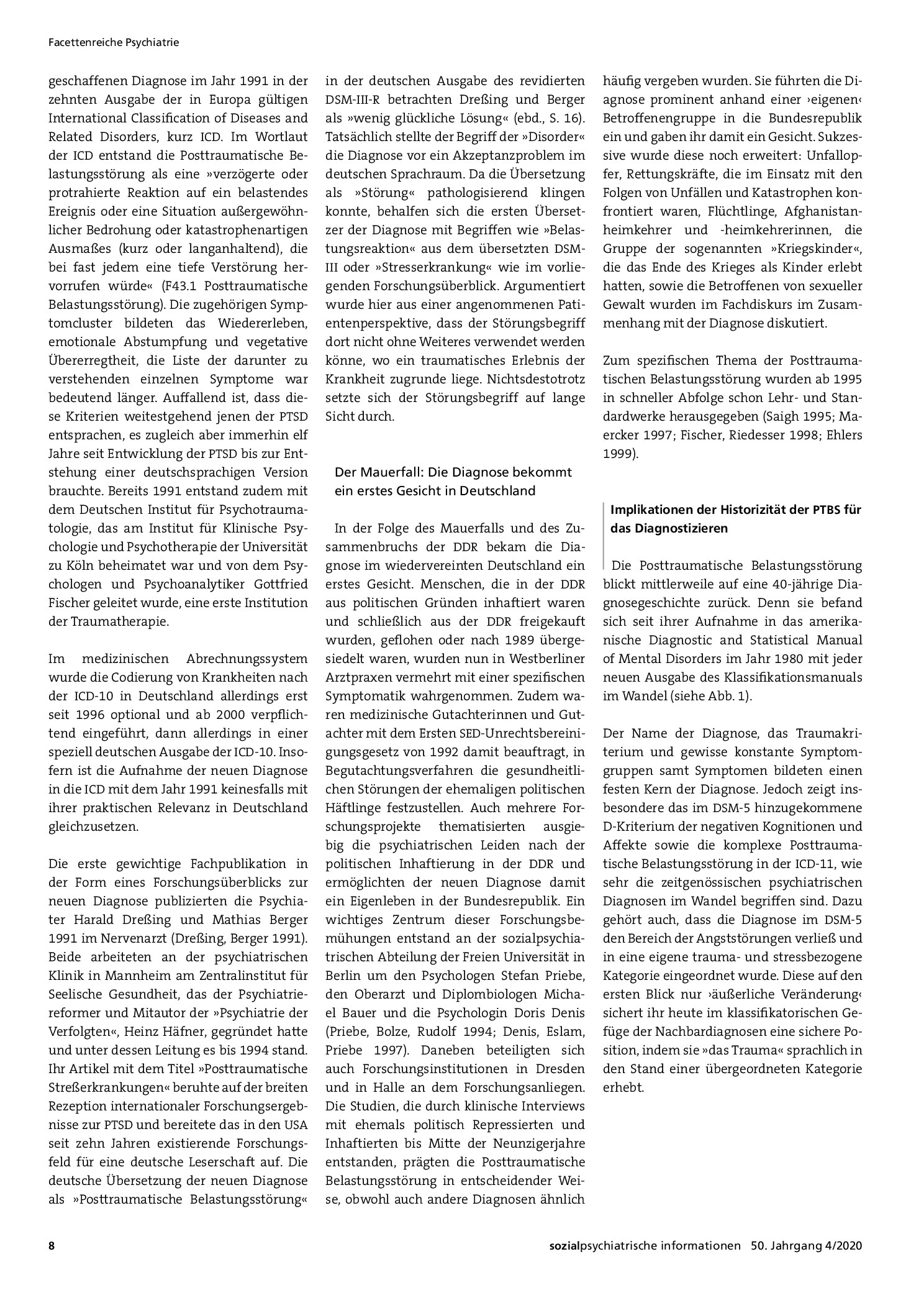 Vorschauseite 3: Von der Geschichte lernen. Zur Historizität und Wandelbarkeit der Posttraumatischen Belastungsstörung und den Implikationen für das Diagnostizieren