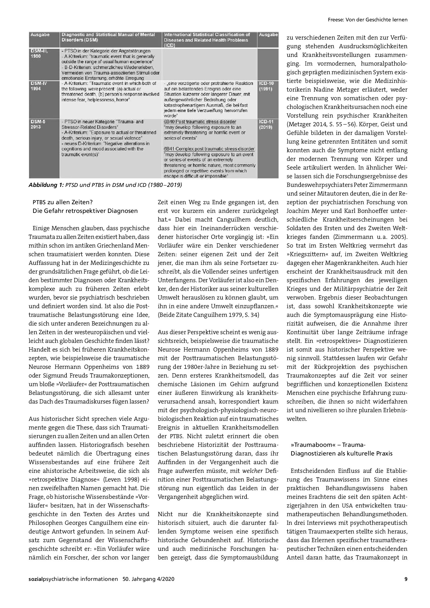 Vorschauseite 4: Von der Geschichte lernen. Zur Historizität und Wandelbarkeit der Posttraumatischen Belastungsstörung und den Implikationen für das Diagnostizieren