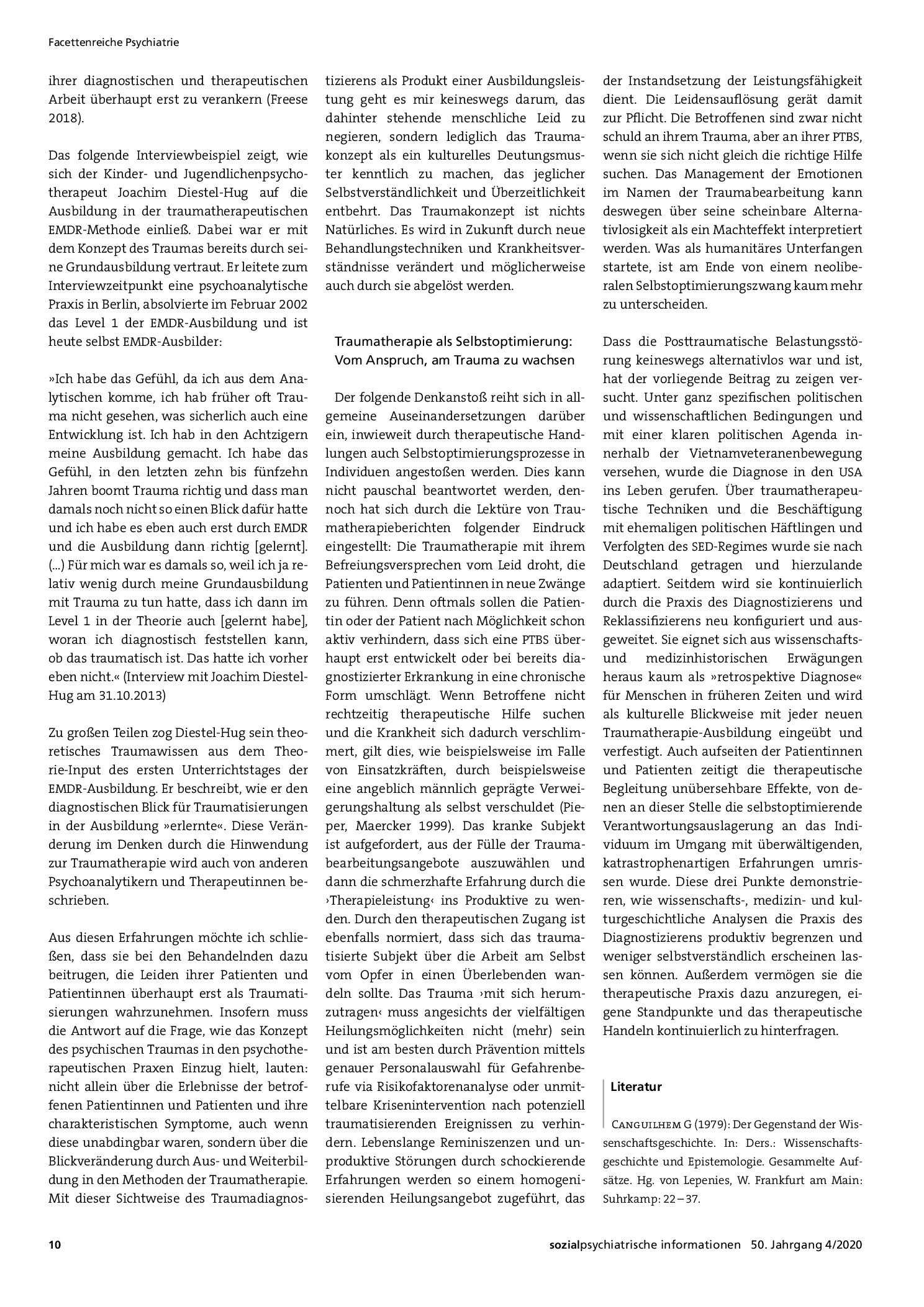 Vorschauseite 5: Von der Geschichte lernen. Zur Historizität und Wandelbarkeit der Posttraumatischen Belastungsstörung und den Implikationen für das Diagnostizieren