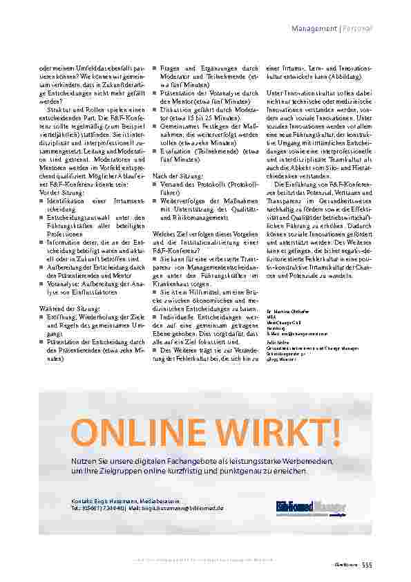 Vorschauseite 4: Peer Review für Führungskräfte: Gräben überwinden