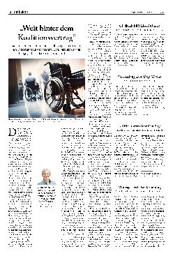 Vorschauseite 1: "Weit hinter dem Koalitionsvertrag"