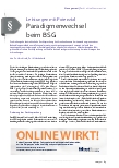 Vorschauseite 1: Leistungen mit Potenzial: Paradigmenwechsel beim BSG