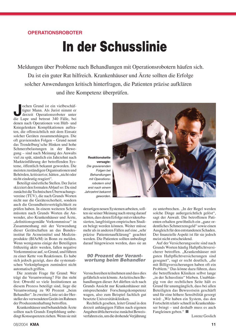 Vorschauseite 1: In der Schusslinie