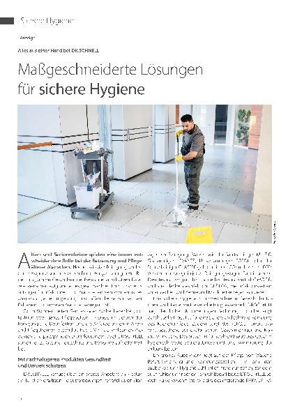 Vorschauseite 1: Maßgeschneiderte Lösungen für sichere Hygiene