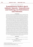 Vorschauseite 1: Teaminklusion fördern durch inklusive Sprache, Teamreflexion und Einbezug von Patientinnen und Patienten