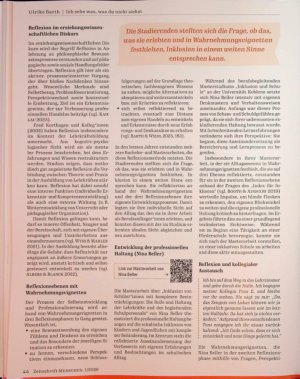 Vorschauseite 3: Ich sehe was, was du nicht siehst. Studierende reflektieren ihre Haltung anhand von Wahrnehmungsvignetten
