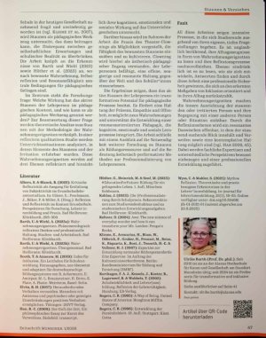Vorschauseite 6: Ich sehe was, was du nicht siehst. Studierende reflektieren ihre Haltung anhand von Wahrnehmungsvignetten