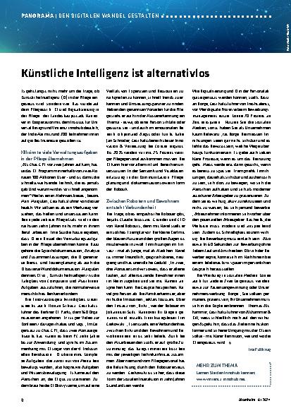 Vorschauseite 1: Künstliche Intelligenz ist alternativlos.