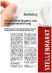Vorschauseite 1: Sinnstiftende Personalund Unternehmensführung