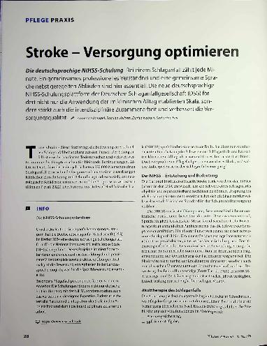 Vorschauseite 1: Stroke - Versorgung optimieren