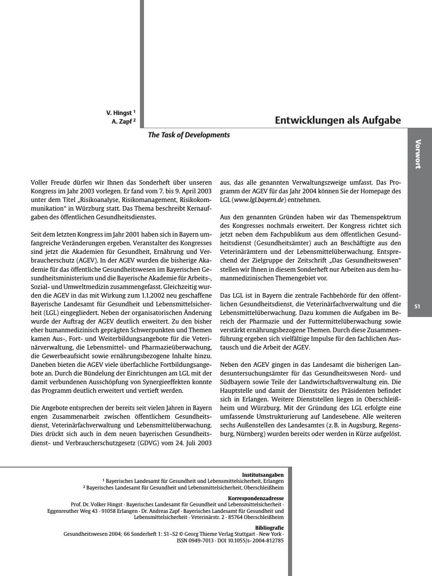 Vorschauseite 1: Entwicklungen als Aufgabe