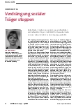 Vorschauseite 1: Verdrängung sozialer Träger stoppen