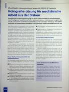 Vorschauseite 1: Mixed-Reality-Lösung im Kampf gegen die COVID-19-Pandemie: Holografie-Lösung für medizinische Arbeit aus der Distanz.