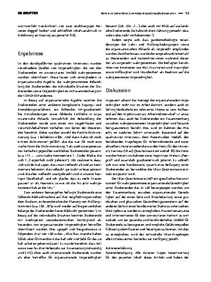 Vorschauseite 2: Universitäre Gerechtigkeit und Gesundheitsoutcomes