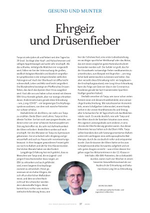 Vorschauseite 1: Ehrgeiz und Drüsenfieber