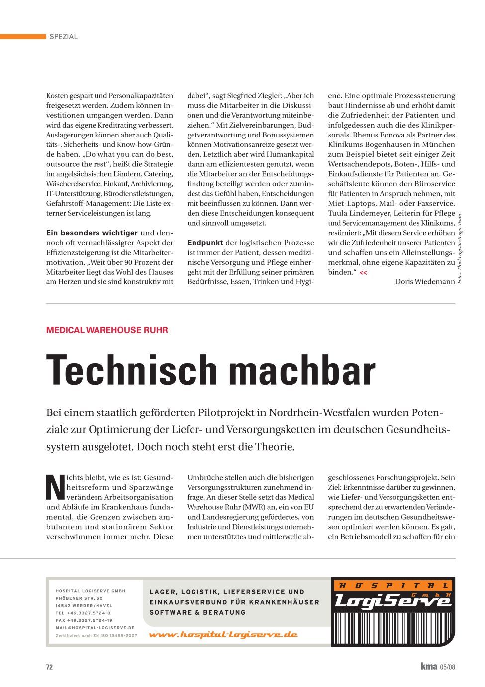 Vorschauseite 1: Technisch machbar