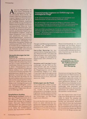 Vorschauseite 2: Gut vorbereitet in der onkologischen Pflegepraxis