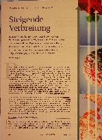 Vorschauseite 1: Steigende Verbreitung
