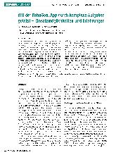 Vorschauseite 1: Mit der RehaGoal App durch komplexe Aufgaben gelotst - Einsatzmöglichkeiten und Erfahrungen