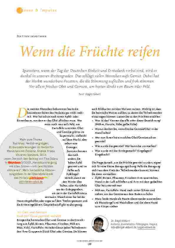 Vorschauseite 1: Wenn die Früchte reifen