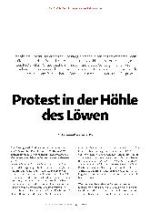 Vorschauseite 2: Protest in der Höhle des Löwen