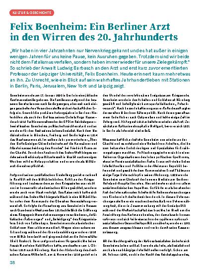 Vorschauseite 1: Felix Boenheim: Ein Berliner Arzt in den Wirren des 20. Jahrhunderts