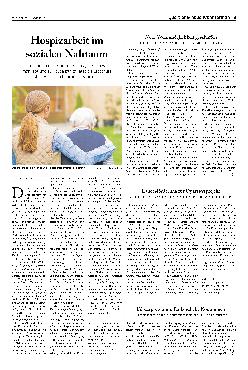 Vorschauseite 1: Hospizarbeit im sozialen Nahraum