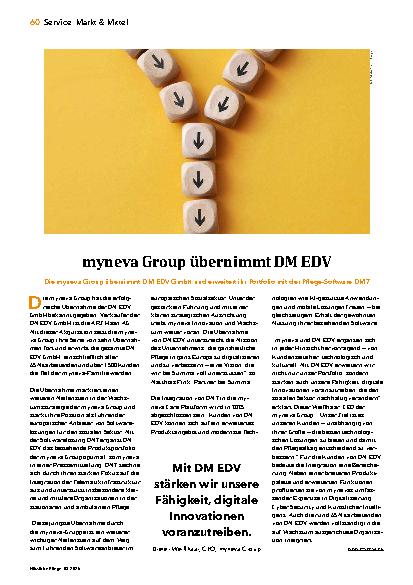 Vorschauseite 1: myneva Group übernimmt DM EDV