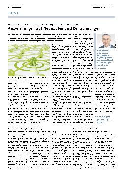 Vorschauseite 1: Auswirkungen auf Neubauten und Renovierungen