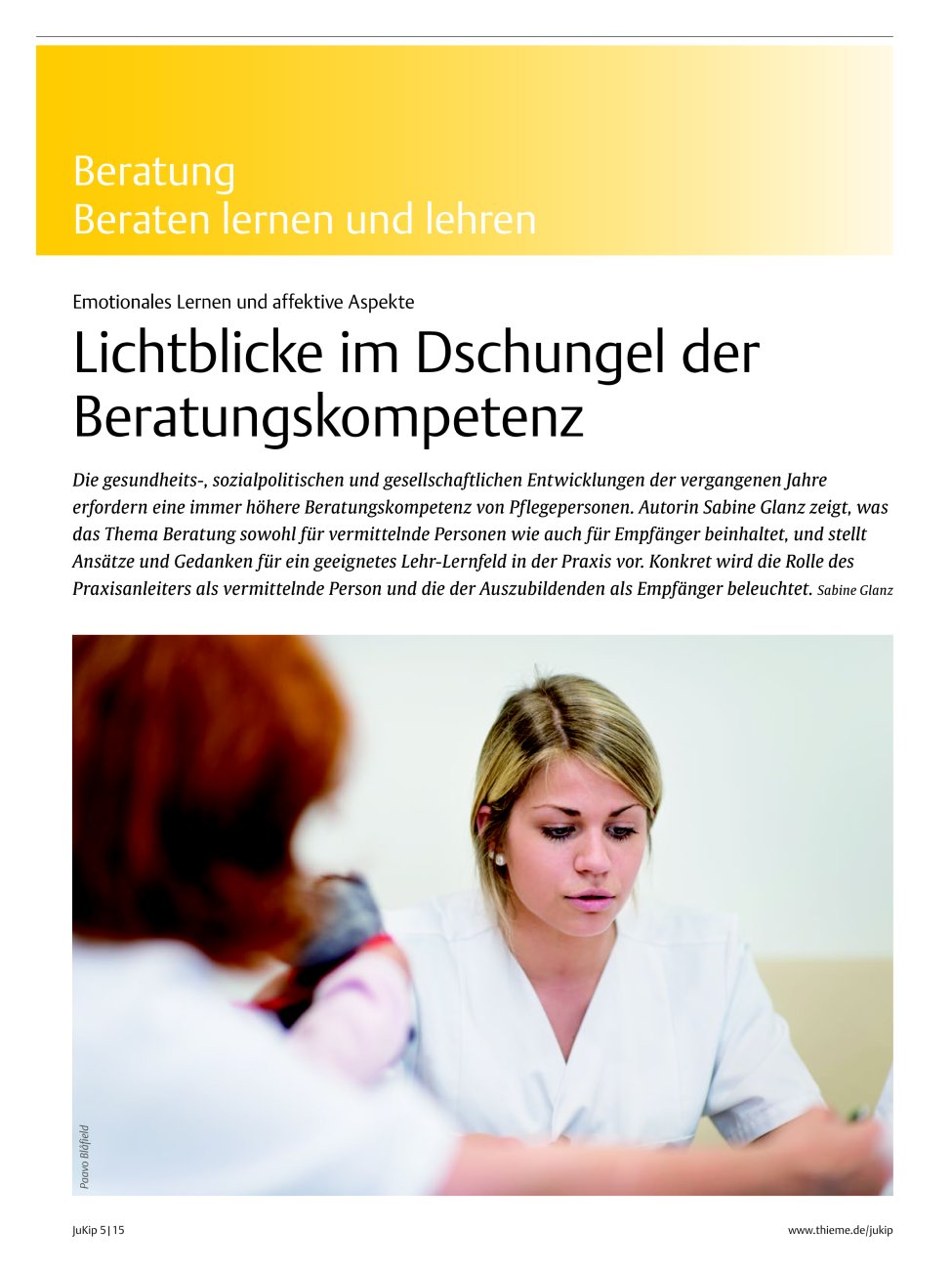 Vorschauseite 1: Lichtblicke im Dschungel der Beratungskompetenz